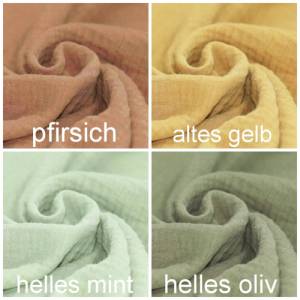 Visuell Design - Musselin Haremshose - Langarmshirt - Halstuch im Set - Größe 68-134 / Farbauswahl Bündchenstoff Bild 2