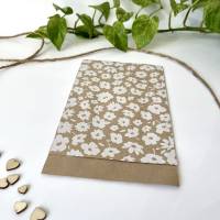10 Stück Geschenktüten Papier WHITE FLOWERS 12x19 cm Tüten aus Kraftpapier Shopmaterial Versandbedarf Einpacken Bild 4