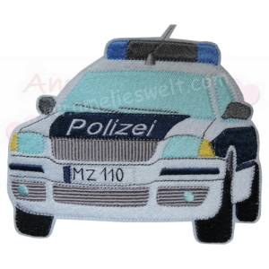 XL Polizeiauto Streifenwagen Applikation Aufnäher bügelbild sticker Bild 1