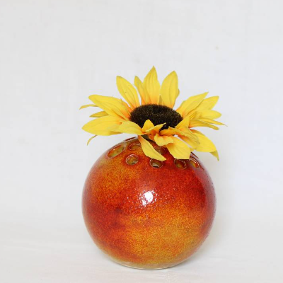 Steckvase, Vase, Ikebana, Kugelvase, Vase mit Löchern