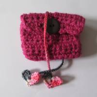 Nabelschnurbändchen Herzen pink Farbverlauf - Geburt - 100% Baumwolle Bild 5