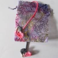 Nabelschnurbändchen Herzen pink Farbverlauf - Geburt - 100% Baumwolle Bild 9