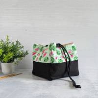 Projekttasche für Stricken | Bobbeltasche | Japanische Reistasche | besondere Stricktasche | Projekt Bag Bild 2