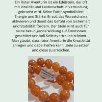 Edelsteinkette Aventurin - Edelsteinkette für Damen, bunte Perlenkette Bild 4