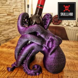 Weinflaschenhalter / Flaschenhalter EL PULPO | KRAKE black/purple Bild 7