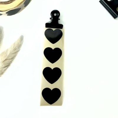 Aufkleber in Herzform Mini-Sticker SCHWARZ Geschenkaufkleber Herzen 2,2cm klein Schultüte Postetiketten Deko