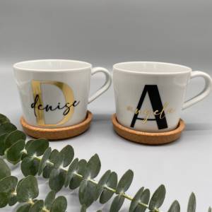 Tasse personalisiert - - Kaffeebecher - Teetasse - Personalisierte TASSE- Geschenkidee - personalisiertes Geschenk- Gesc Bild 1