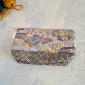Projekttasche für Socken | Stricktasche | Handarbeitstasche | Bobbeltasche, Projekt Bag | knitting bag | Wolltasche Bild 5