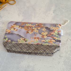 Projekttasche für Socken | Stricktasche | Handarbeitstasche | Bobbeltasche, Projekt Bag | knitting bag | Wolltasche Bild 6