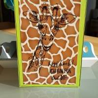 Giraffengruß: Kopf hoch! Ich bin für Dich da! Eine Karte die Mut macht aus der DIYmanufaktur Himmlisches* Bild 4