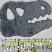 Dino Dinosaurier Skull Applikation Patch zum Annähen Aufbügeln für Schultüte & co. Bild 4