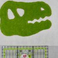 Dino Dinosaurier Skull Applikation Patch zum Annähen Aufbügeln für Schultüte & co. Bild 5