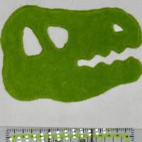 Dino Dinosaurier Skull Applikation Patch zum Annähen Aufbügeln für Schultüte & co. Bild 6