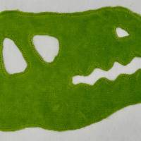 Dino Dinosaurier Skull Applikation Patch zum Annähen Aufbügeln für Schultüte & co. Bild 7