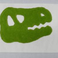 Dino Dinosaurier Skull Applikation Patch zum Annähen Aufbügeln für Schultüte & co. Bild 8
