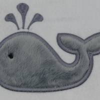 Wal Walfisch Jonas Applikation Patch zum Annähen Aufbügeln für Schultüte & co. Bild 3