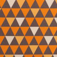 Baumwolle Werner Dreiecke orange/braun by Swafing Oeko-Tex Standard 100 (1m/9 ,-€) Bild 1