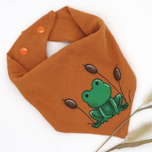 IKWOLETI Baby-Lätzchen 6er Set - Saugstarkes Dreieckstuch Aus Musselin