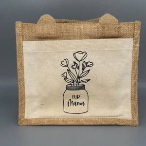 Jutetasche - Mama - Muttertagsgeschenk -Shopper - Mommy bag - Geschenktasche - Geschenk für Mama - Geschenk Freundin -pe Bild 5