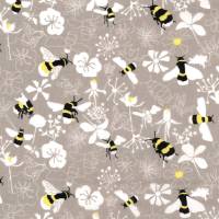 Westfalenstoffe Kyoto Beige Bienen 100% Baumwolle Webware Webstoff Bild 1