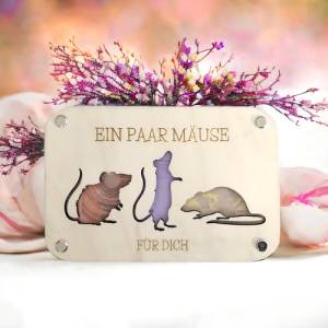 Geldgeschenk - Ein paar Mäuse / Geburtstag / Geld schenken / Geschenkverpackung / Geschenkidee / Verpackung für Geld / G Bild 4