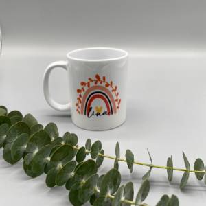 Kaffetasse Regenbogen - personalisiert - Regenbogentasse - personalisierte Geschenke - Spülmaschinenfest - bedruckte Tas Bild 7
