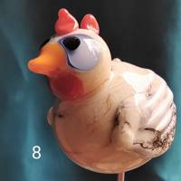 Lustige Hühner als Blumenstecker Bild 9