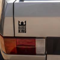Autoaufkleber Gloss King | Auto Aufkleber lustig | Detailing Aufkleber | Vinylaufkleber | 6,1 cm x 10 cm Bild 2