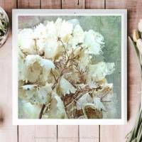 HORTENSIE Wanddeko Blumenbild Landhausstil Kunstdruck Leinwandbild Holzdruck Shabby Chic Vintage Style online kaufen Bild 4