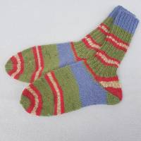 Damensocken handgestrickt bunte Socken Größe 36/37 Bild 1