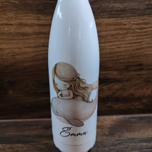 Flasche Trinkflasche Meerjungfrau Thermoflasche personalisiert mit Name 500 ml Bild 1