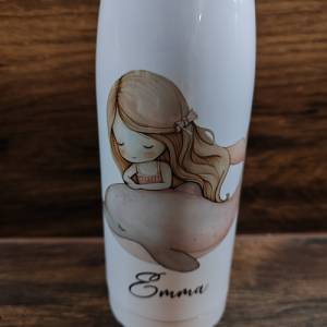 Flasche Trinkflasche Meerjungfrau Thermoflasche personalisiert mit Name 500 ml Bild 2