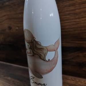 Flasche Trinkflasche Meerjungfrau Thermoflasche personalisiert mit Name 500 ml Bild 5