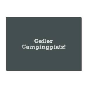 Postkarte “Geiler Campingplatz” | Grußkarte | Glückwunschkarte | Camp Geschenk | Camping | Vanllife Bild 3