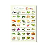 Saisonkalender Erntekalender | 4 tlg. Poster Set | Gemüse Früchte Kräuter Salate | mit 12 Pflanzschilder Bild 5
