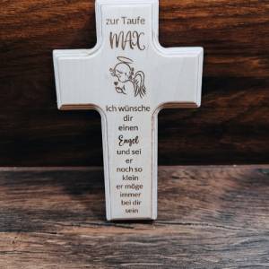 Taufe Kommunion Firmung Konfirmation Kreuz Spruch Geschenk Massiv Bild 2