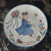 Vintage  Wandteller Hessische Trachten Wächtersbach , Keramik, Sammel Teller handbemalt Landhaus Bild 2