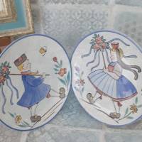Vintage  Wandteller Hessische Trachten Wächtersbach , Keramik, Sammel Teller handbemalt Landhaus Bild 3