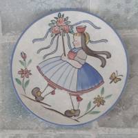 Vintage  Wandteller Hessische Trachten Wächtersbach , Keramik, Sammel Teller handbemalt Landhaus Bild 5