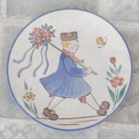 Vintage  Wandteller Hessische Trachten Wächtersbach , Keramik, Sammel Teller handbemalt Landhaus Bild 7