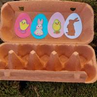 10er Eierkarton knallfarben Ostergeschenk verpacken Bild 3