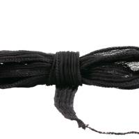 Seidenband Crinkle Crêpe Schwarz 1m 100% Seide handgenäht und handgefärbt Schmuckband Wickelarmband Bild 2