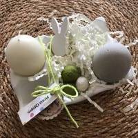 Stylisches Eiertablett aus Beton, Eierpappe für 6 Eier zur Dekoration, grau oder weiß, 9,5 x 14 cm Bild 6