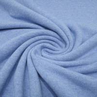 Stoff Ital. Strickstoff aus 100% Merinowolle uni hellblau melange Merinostrick Kleiderstoff Kinderstoff Bild 1