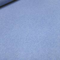 Stoff Ital. Strickstoff aus 100% Merinowolle uni hellblau melange Merinostrick Kleiderstoff Kinderstoff Bild 3