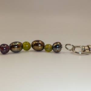 Glasperlen Schlüsselanhänger mit Glöckchen – Schicker Begleiter für Schlüssel, Taschen und Rucksäcke Bild 5