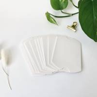 10 Stück Mini-Papierschachtel in weiß Kissenschachtel Geschenkbox Bild 2