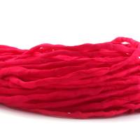 Handgefärbtes Habotai-Seidenband Rot ø3mm Seidenschnur 100% reine Seide Bild 2
