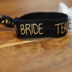 Armbänder im Set, Team Bride, für junggesellinnenabschied, bachelorette Party, Bride, Team Bride, bracelet, Hairtie JGA Bild 4