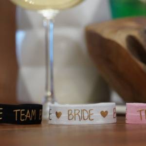 Armbänder im Set, Team Bride, für junggesellinnenabschied, bachelorette Party, Bride, Team Bride, bracelet, Hairtie JGA Bild 6
